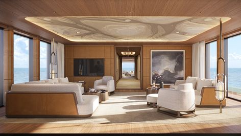 Jouin Manku, Yacht Interior Design, Alfresco Dining Area, Yacht Interior, Boat Interior, Yacht Design, Boat Design, Transportation Design, Yachts