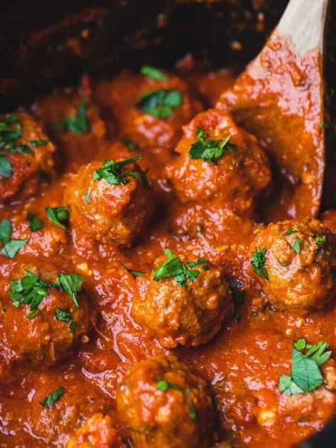 Mozzarella Stuffed Meatballs Crockpot, Meatball Hoagie, Hoagie Sandwiches, Honey Garlic Meatballs, Sausage Marinara, Stuffed Meatballs, Mozzarella Stuffed Meatballs, Cheese Stuffed Meatballs, Tender Meatballs