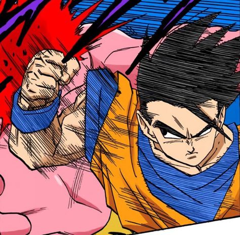 Ultimate Gohan Pfp, Gohan Manga Color, Gohan Ultimate, Gohan Pfp, Akira Art, Ultimate Gohan, Teen Gohan, Goku Manga, Dbz Manga