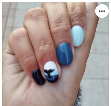 Puffin Nail Art, Whale Tail Nail Art, Whale Tail Nails, Alaskan Cruise Nails, Whale Shark Nails, Alaska Cruise Nails, Alaska Nails Designs, Whale Nail Art, Whale Nails