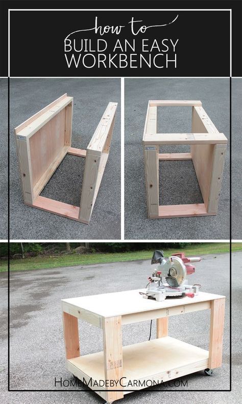 Building A Workbench, Work Tables, Diy Workbench, Work Benches, Build Plans, Woodworking Patterns, Garage Work Bench, Workbench Plans, Woodworking Workbench