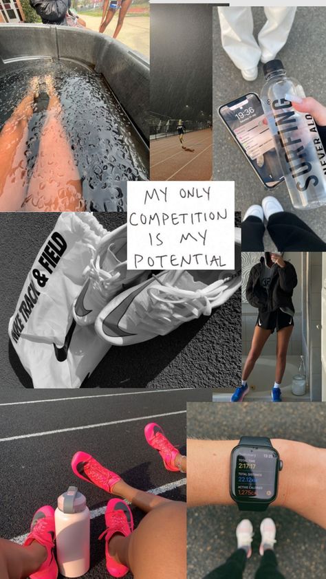 #quotes #wallpaper #sports #running #track #trackandfield #runningfit #crosscountry #visionboard #collageart Track And Field Sports, Track Quotes, Athletics Track, Track Pictures, Fitness Vision Board, Track And Field Athlete, Running Track, Sports Aesthetic, Running Inspiration