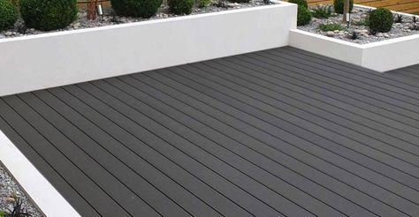 Who makes outdoor black composite decking boards? – COOWIN Grey Decking, Deck Alternatives, Outdoor Composite Decking, Composite Decking Colors, Ipe Wood Deck, Upvc French Doors, Black Deck, Tree Cottage, Composite Decking Boards