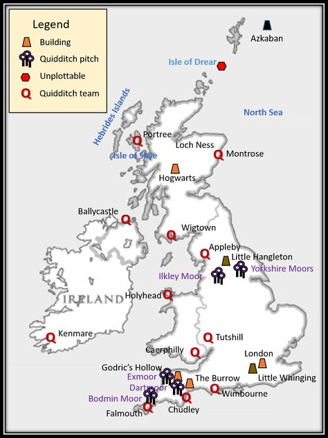 Atlas of Wizarding Britain – The Harry Potter Lexicon Harry Potter World Map, Harry Potter Ending, Hogwarts Map, Quidditch Pitch, School Campaign, Uk Map, Map Of Britain, Map Minecraft, England Map