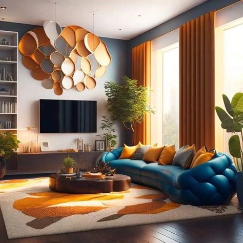 Gorgeous Living room Design | Interior Design ✨️ . . . . . #trendingpost #instagram #myinterior #ａｅｓｔｈｅｔｉｃ #woodworking #livingroomdecor #fypviral #livingroom #interiors #creative #reelitfeelit #tvunitdesign #sethiglassplywood #explorepage #livingroomdesigns #tvunitdesign #interiordecor #lightingdesign #interiordesign #livingroomdesign #luxurylifestyle #ledpanel #livingroomdesignideas #cookinghacks #chailover #kkrvdc #arshdeepsingh Analogous Interior Design, Triadic Color Scheme Interior, Color Harmony Interior Design, Eclectic Interior Design Luxury, Harmony Interior Design, Modern Luxury Interior Design, Lavish Living Room, Gorgeous Living Room, Bungalow Interior