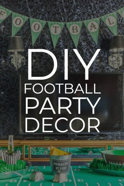 Football Party Printables, Diy Football Party, Super Bowl Party Ideas, Trophy Diy, Throwing A Football, Superbowl Party Games, Superbowl Party Decorations, Party Decorating Ideas, Super Bowl Trophy