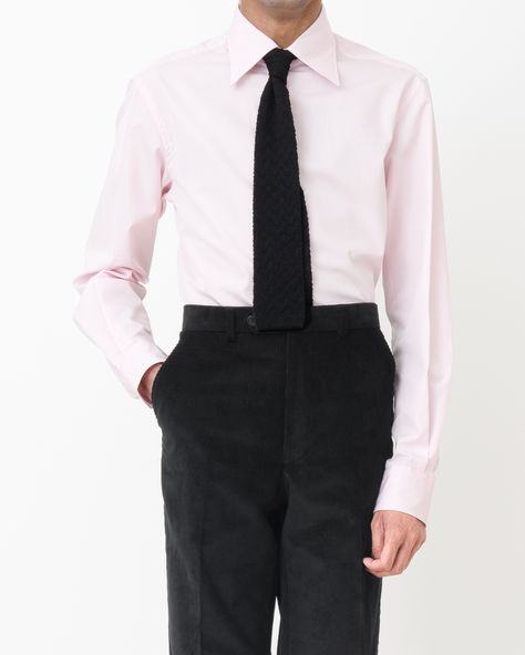 second drop now available  pink wide collar shirt in poplin   #NEWCOLLECTION #HUSBANDS11 #HUSBANDSPARIS Paris Shirt, Shirt And Tie, Collar Shirt, Pre Fall, Collar Shirts, Fall Winter, Trousers, Paris, Collar