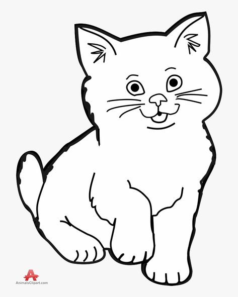 Kitten Clipart, Clip Art Black And White, Kitten Black, Black And White Clipart, Cute Dog Cartoon, Cat Expressions, White And Black Cat, Kitten Drawing, Kitten Images