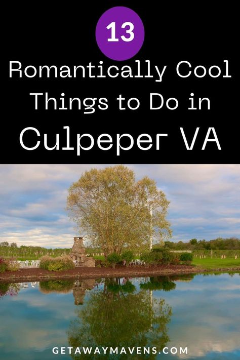 There are romantic things to do in Culpeper VA that you can’t do anywhere else. One biggie is the privilege of standing within inches of the oldest and most historic films and audio recordings in the country that are preserved inside a mountain. Another is not having to visit multiple properties to taste wine, beer, and spirits right from the source. (And that source being so achingly beautiful it's a top choice for weddings in Virginia). But, there’s so much more. Culpeper Va, Cool Things To Do, Virginia Travel, Cross Country Road Trip, Romantic Things To Do, Getaway Car, Romantic Things, Cool Things, Tree Farms