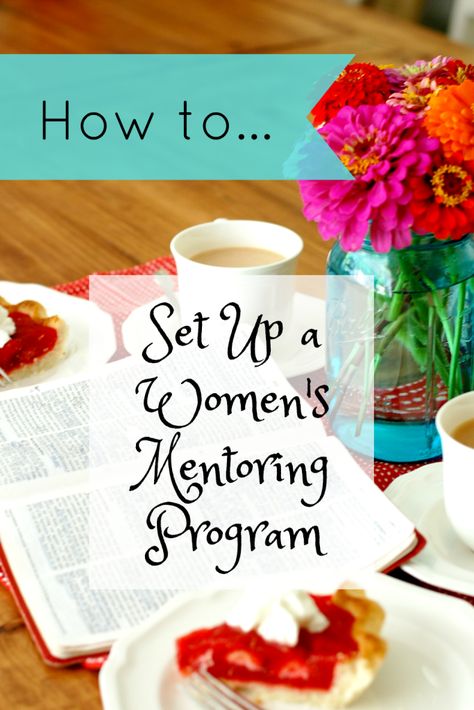 Forming connections with your church family can be difficult, but participating in a women's mentoring group might be just the ticket for life-long bonds with your sisters. ~The Ruffled Mango Christian Mentoring, Titus 2 Woman, Womens Ministry Events, Christian Women's Ministry, Ministry Leadership, Church Fellowship, Church Outreach, Titus 2, Mentor Program