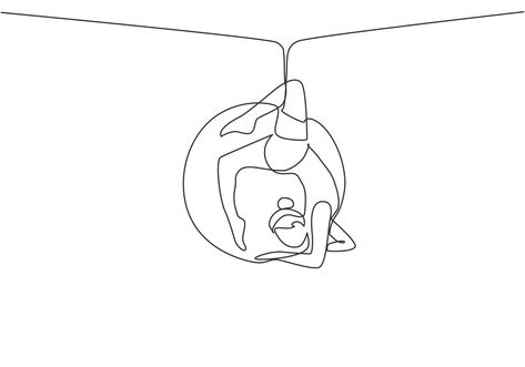 Download the Continuous one line drawing a female acrobat performing on an aerial hoop by forming a circle around her body. It takes courage and takes risks. Single line draw design vector graphic illustration. 3511036 royalty-free Vector from Vecteezy for your project and explore over a million other vectors, icons and clipart graphics! Female Acrobat, Whale Tattoos, Aerial Acrobatics, Poster Diy, Single Line Drawing, Aerial Hoop, One Line Drawing, Abstract Tattoo, Single Line