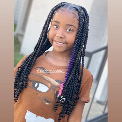 Kids Large Knotless Braids, Kids Knotless Braids, Large Knotless, Black Girls Hair, Kid Hair Styles, Snacks Diy, Girls Hair Styles, Kids Braids, Diy Snacks