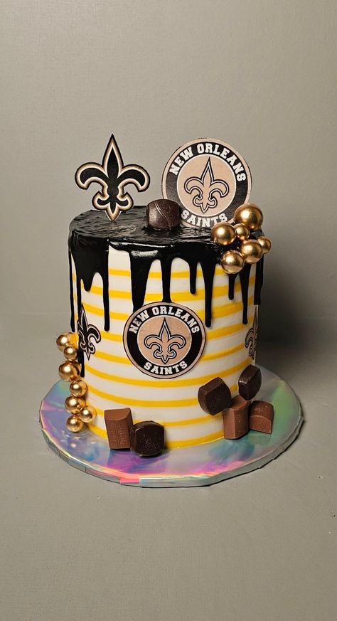 Themed Birthday Cakes, New Orleans Saints, Birthday Cakes, New Orleans, Cake Decorating, Birthday Cake, Cake, Birthday