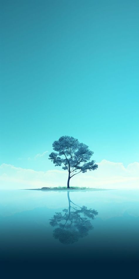 Tree In Water, Water Wallpaper, Nature Iphone Wallpaper, Best Nature Wallpapers, Iphone Wallpaper Stills, Cool Pictures For Wallpaper, 2160x3840 Wallpaper, Cellphone Wallpaper Backgrounds, Abstract Art Wallpaper