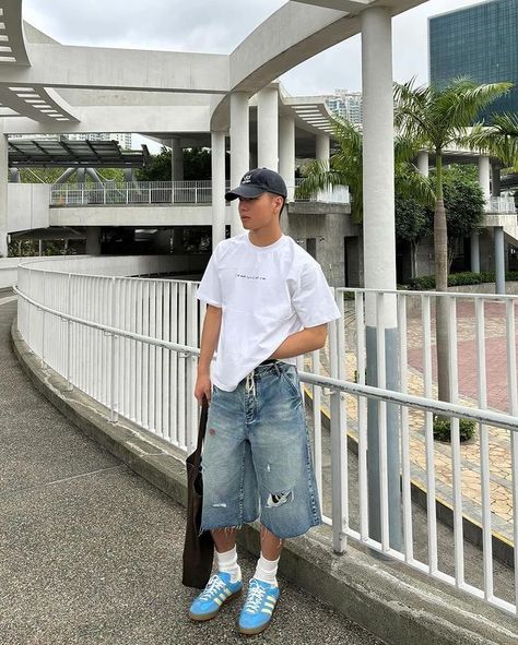 Mens Outfits Baggy, Jorts Mens Outfits, Jort Outfits, Streetwear Fashion Baggy, Fashion Baggy, Outfits Baggy, Streetwear Inspo, Cold Fits, Street Fashion Men Streetwear