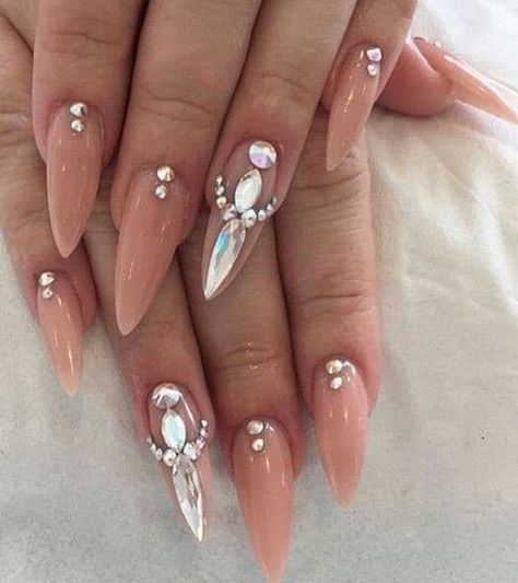 Gemstone Acrylic Nails, Acrylic Nails With White, Nail Ideas 2022, Nails With White, Acrylic Nail Ideas, Stone Nail Art, Blue Acrylic Nails, Nail Jewels, Swarovski Nails