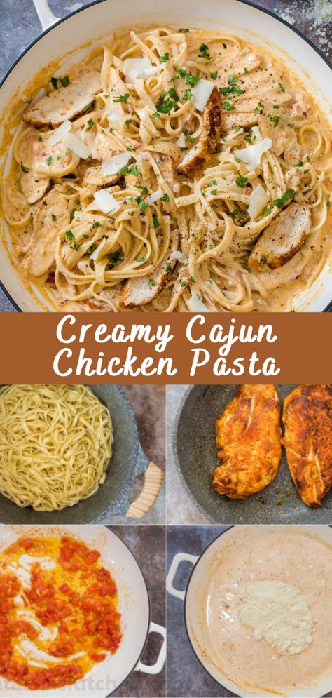 Creamy Cajun Chicken Pasta Recipe | Cheff Recipes Casadia Recipe, Spicy Cream Sauce, Cajun Chicken Pasta Recipe, Creamy Cajun Chicken Pasta, Creamy Chicken Pasta Recipes, Creamy Cajun Chicken, Cajun Chicken Pasta Recipes, Cajun Sauce, Recipes With Chicken And Peppers