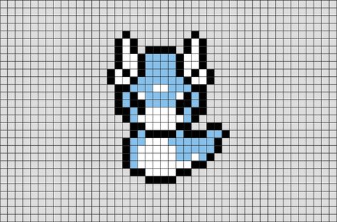 Grille Pixel Art, Pixel Art Animals, Pixel Pokemon, Pixel Art Minecraft, Perler Bead Designs, Pokemon Cross Stitch, Modele Pixel Art, Pokemon Bead, Pixel Art Pokemon