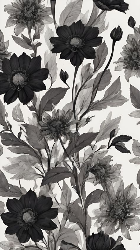 Black and White Floral Aesthetic Phone Wallpaper by Dusk ✨
Download, share, pin or save for later! :)
Check out more free phone wallpapers by clicking the pin! 

#phonewallpapers #floral Black And Ivory Wallpaper, Black And White Floral Wallpaper Iphone, Black And White Aesthetic Wallpaper Vintage, Black And White Phone Background, Black And White Flowers Aesthetic, Laptop Backgrounds Aesthetic Vintage, Black White And Gold Aesthetic, Vintage Black And White Wallpaper, Black And White Flower Background