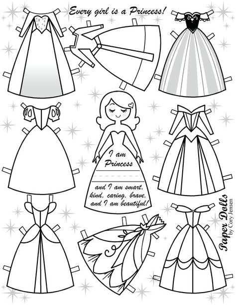 Diy With Kids, Disney Paper Dolls, Princess Paper Dolls, Free Printable Paper Dolls, Paper Doll Dress, Paper Doll Template, Paper Dress, Operation Christmas Child, Paper Toy