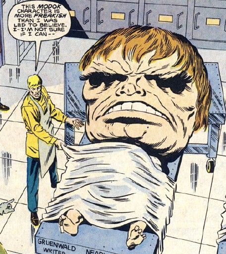 Modok Marvel, Write Horror, I Love Horror Movies, I Love Horror, Iron Man Cartoon, Marvel Shield, Marvel Villains, Super Villains, Comic Page