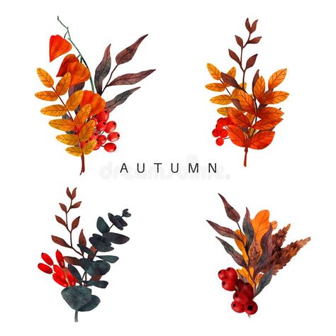 Autumn Doodles, Wildflower Drawing, Hand Drawn Vector, Autumn Nails, Drawing Set, Seasonal Flowers, Photo Backgrounds, Fall Floral, Shoulder Tattoo