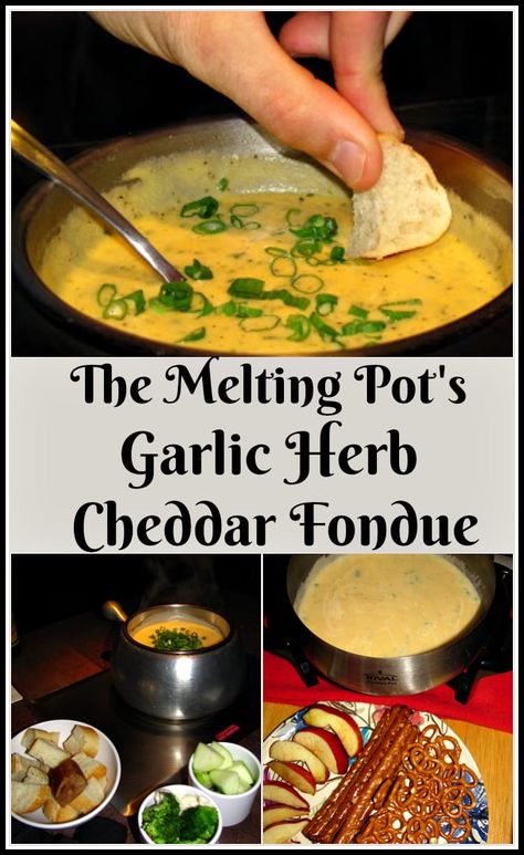 Cheddar Fondue, Melting Pot Recipes, Fondue Dippers, Fondue Dinner, Fondue Night, Fondue Recipes Cheese, The Melting Pot, Fondue Party, Fondue Recipes