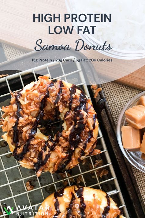 Macro Friendly Donut Recipe, Macro Treats, Baked Donut, Macro Recipes, Samoa Cookies, Protein Donuts, Healthy Donuts, Baked Donut Recipes, Macro Friendly Recipes