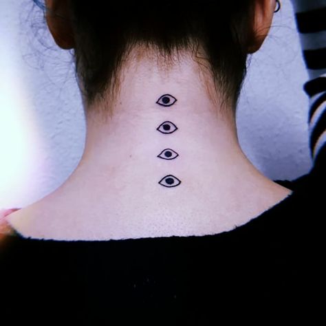 Punpun Tattoo, 3rd Eye Tattoo, Tattoo Emo, Eye Tattoos, Goodnight Punpun, Back Of Neck Tattoo, One Piece Tattoos, Doodle Tattoo, Eye Tattoo