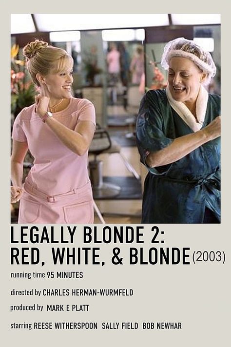 Blonde Movie Poster, Legally Blonde 2, Blonde Movie, Polaroid Movie Poster, Movies To Watch Teenagers, Movie Hacks, Most Paused Movie Scenes, Iconic Movie Posters, Girly Movies