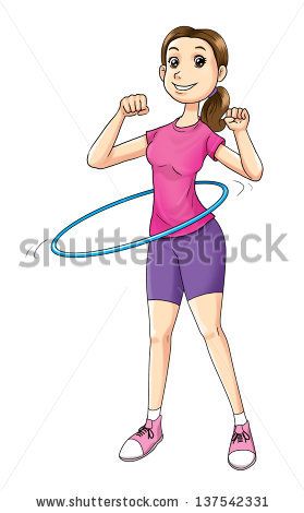 Cartoon illustration of a woman exercising with hula hoop by rudall30, via Shutterstock Woman Exercising, Hula Hooping, Hula Hoop, Keep Fit, Cartoon Illustration, A Woman, Stock Photos, Disney Princess, Disney Characters