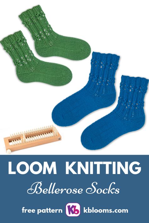 Loom Knit Socks Patterns, Sock Loom Patterns, Loom Socks, Loom Knitting For Beginners, Sock Loom, Knit Loom, Round Loom Knitting, Loom Knitting Tutorial, Loom Knitting Stitches