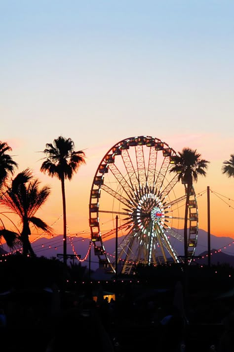 Coachella Festival, Destination Voyage, California Dreamin', Jolie Photo, Pretty Places, Pretty Pictures, Ferris Wheel, Music Festival, Palm Trees