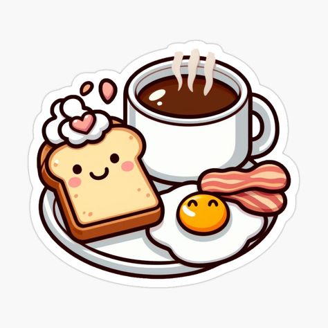 Bacon And Eggs Breakfast, Bacon Eggs Breakfast, Eggs Breakfast, Bacon And Eggs, Egg Breakfast, Fun Stickers, Bacon, For Sale, Quick Saves