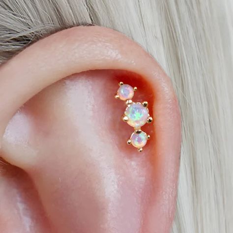 Back Piercing, Cartilage Piercing Stud, Star Cartilage Earring, Back Piercings, Helix Jewelry, Rose Gold Bar, Piercing Cartilage, Pink Moonstone, Turquoise Hoop Earrings