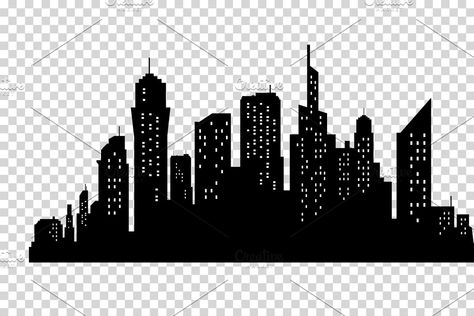 City skyline in grey colors. Buildings silhouette cityscape. Big streets. minimalistic style. Vector illustration | Custom-Designed Illustrations ~ Creative Market Skyline Background, Building Silhouette, Easy Zentangle, City Skyline Silhouette, City Tattoo, Skyline Silhouette, Building Drawing, City Cartoon, City Silhouette