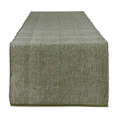 DII Two-Toned Collection Tabletop, Table Runner, 13x72, Sage DII Coffee Table Ottoman, Table Ottoman, Rectangular Table, The Ranch, Entertaining Guests, Outdoor Ottoman, Contemporary House, Table Runner, Sage Green