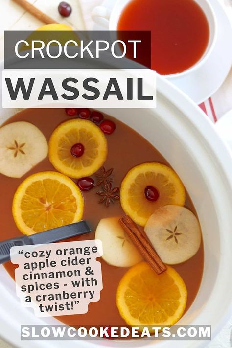 Traditional Hot Wassail Recipe (Crockpot) Wassail Recipe Traditional, Crockpot Wassail Recipe, Best Wassail Recipe, Crockpot Wassail, Hot Wassail Recipe, Wassail Recipe Crockpot, Traditional Wassail Recipe, Wassail Recipe Easy, Holiday Crockpot