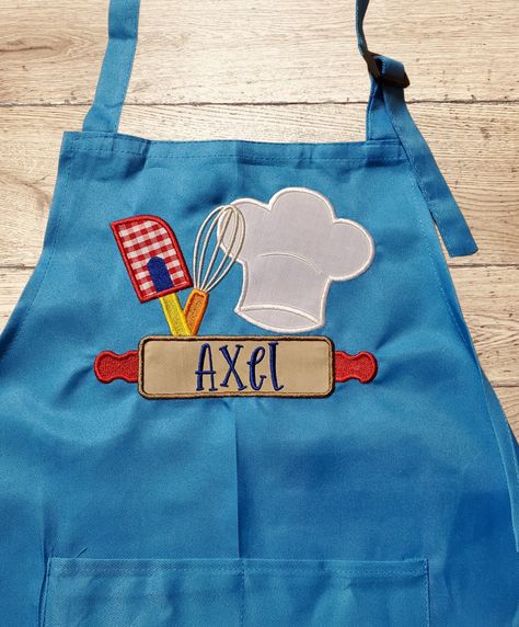 Kids Aprons Personalized, Apron For Kids, Kids Aprons, Personalized Kids Apron, Personalized Apron, Kid Chef, Apron Cooking, Chef Apron, Kids Apron