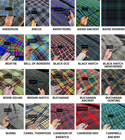 Welcome to The Largest Collection of Tartan Fabrics. Celtic Attire offers 160 Tartan fabrics in ready to ship category and we can weave your own custom tartan also. Our Tartan fabrics are made of 100% acrylic that is a full synthetic material. This fabric is great for kilt making, great plaid, upholstery, crafts and clothing, jackets and waistcoats and anything that you can imagine in fashion. Available in 160 Colors 16 Oz Weight  54 Inches Standard Length Machine Washable Custom Tartan Weaving is offered Made of Acrylic Tartan Weaving, Reupholster Furniture, Tartan Fabric, Scottish Tartans, Reupholster, Kilt, Fabric Art, Tartan, Pakistan