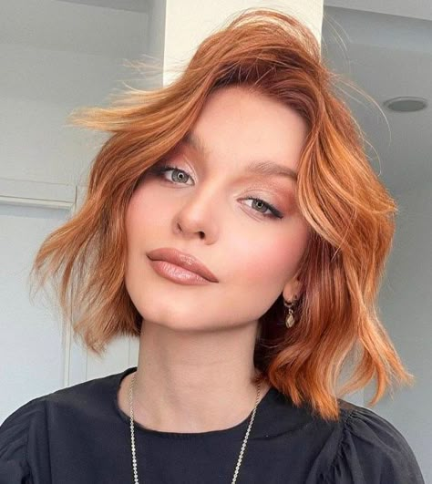 Short Copper Hair, Copper Brown Hair Color, Copper Blonde Hair Color, Copper Blonde Hair, Red Copper Hair Color, Bronze Hair, Ginger Hair Color, Copper Hair Color, Heart Hair