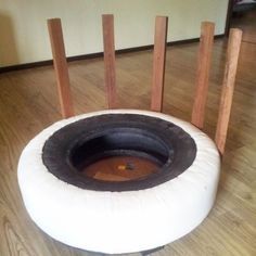 Tire Ottoman, Tire Chair, Round Sofa Chair, Tire Chairs, Tire Furniture, Comfy Armchair, Boho Chair, Round Sofa, Decorating Ideas For The Home