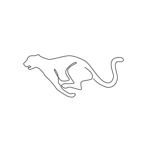 Leopard Drawing, Hunting Club, Logo Identity, Single Line Drawing, Continuous Line Drawing, Club Logo, Single Line, Continuous Line, Logo Banners