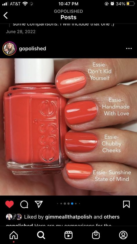 Soft Autumn Nail Polish, Polish Ideas, Nail Stuff, Best Nail Polish, Chubby Cheeks, Beauty Therapy, Warm Tone, Polish Colors, Essie Nail Polish