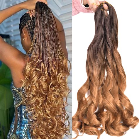 0.99US $ 74% OFF|Loose Wave Spiral Curl Braids Synthetic Hair French Curls Braiding Hair Extensions High Temperature Ombre Pre Stretched Hair - Synthetic Braiding Hair(for Black) - AliExpress Curly Braiding Hair, Braiding Hair Extensions, French Curl, Synthetic Hair Extensions, Braiding Hair, Crochet Hair, Synthetic Hair, Hair Extensions, Braids