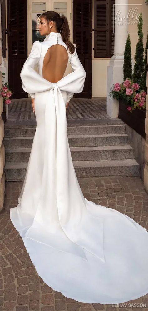 Elihav Sasson Wedding Dress Collection 2018 Royalty Girls Elihav Sasson, Long Train Wedding Dress, Sophisticated Bride, Trendy Wedding Dresses, Best Wedding Dresses, Long Wedding Dresses, Capsule Collection, Trendy Dresses, Bridal Collection