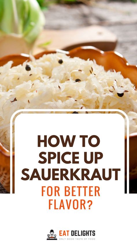 Sauerkraut is great on its own, but to make it extra tasty, try adding in different spices during the fermentation process. Sauerkraut Flavors, Canning Sauerkraut, How To Make Saurkraut, Raw Beets, Canning Vegetables, Seasoned Veggies, Fermented Cabbage, Sauerkraut Recipes, Crowd Pleasing Appetizers