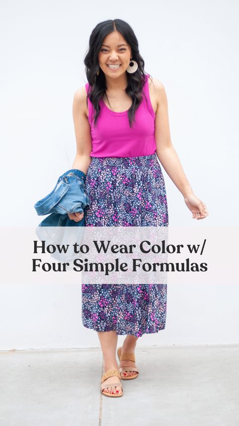 (#sponsored) Colors are poppin’ this season, and I’m sharing four formulas for how to wear colors in outfits to help you easily wear them! Click into the blog post for tips and a huge roundup of fun and affordable pieces for summer! #KohlsPartner #KohlsFinds @kohls Summer Outfit Formulas, Nursing Friendly Outfits, Meeting Outfit, Nickel And Suede, Kohls Dresses, Outfit Formulas, Special Occasion Outfits, Floral Print Skirt, Casual Skirt