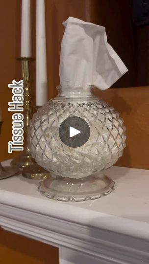 Decor Inspiration Diy, Ranch House Decor, Tissue Dispenser, Christmas Art Projects, Mesh Wreath Tutorial, Old Vases, Kleenex Box, Home Tips, Glass Bottle Crafts