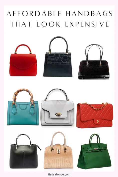 Best Affordable Handbag and purse brands in 2023 that look expensive and elegant. Structured Purses And Handbags, Pastel Wardrobe, 2023 Handbags, Stylish Bags For Women, Structured Purse, Elevate Yourself, Types Of Handbags, Affordable Handbags, Trending Handbags